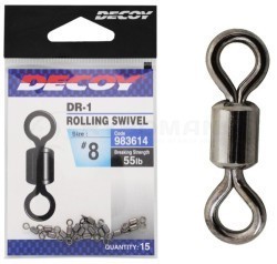 Вертлюжки Decoy DR-1 Rolling Swivel Вертлюжки Decoy DR-1 Rolling Swivel