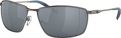 Costa Del Mar Поляризационные очки Costa Del Mar Turret 580 P Matte Dark Gunmetal Deep Blue Black Gray Silver Mirror
