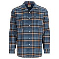 Simms Coldweather LS Shirt Neptune/Sun Glow Ombre Plaid S