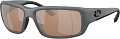 Costa Del Mar Fantail 580 GLS Matte Gray Copper Silver Mirror