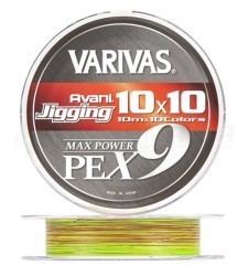 Шнуры плетеные Varivas Avani Jigging 10x10 Max Power PE X9 Шнуры плетеные Varivas Avani Jigging 10x10 Max Power PE X9