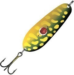 Kuusamo Колеблющаяся блесна Kuusamo Rasanen Helmi 70/20 бусинка YE/GR-C UV