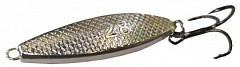 Ручная работа Колеблющаяся блесна Ручная работа Жереховая 14g прямая серебро