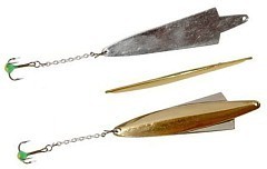 Lucky John Зимняя блесна Lucky John Wing с цепью и тройником 64mm GS