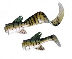 Savage Gear Запасной хвост Savage Gear 3D Hybrid Pike Spare tails 25см. Spare Tail Kit #07-Green Silver Pik