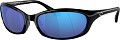 Costa Del Mar Harpoon 580 GLS Shiny Black Blue Mirror