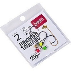 Lucky John Джиг-головка Lucky John Area Trout Game вольфрамовые 03.5mm крючок 004 MIX1 G, R, Gr,Y