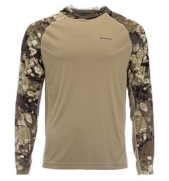 Simms Термофутболка Simms Bugstopper Solarflex Hoody Riparian Camo S