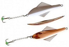 Lucky John Зимняя блесна Lucky John Glider с цепью и тройником CS