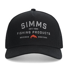 Simms Бейсболка Simms Double Haul Trucker Black
