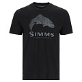 Simms Wood Trout Fill T-Shirt Black XL