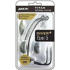BKK Офсетный крючок BKK Titan Diver+ #12/0 12/18g