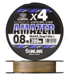 Шнуры плетеные Sunline Amazer x4 Шнуры плетеные Sunline Amazer x4