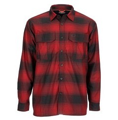 Simms Рубашка Simms Coldweather LS Shirt Auburn Red Plaid XL
