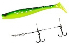 Lucky John Мягкие приманки Lucky John 3D BBS Series Kubira Swim Shad 9" PG26 + Stinger L