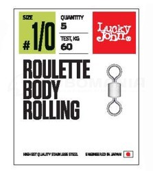 Вертлюжки Lucky John Pro Series Roulette Body Rolling Вертлюжки Lucky John Pro Series Roulette Body Rolling