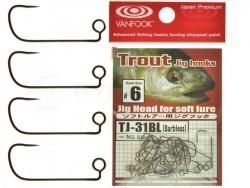 Офсетные крючки Vanfook TJ-31BL Trout Jig Hook Офсетные крючки Vanfook TJ-31BL Trout Jig Hook