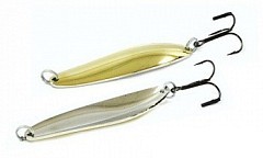 Колебалка Питер Колеблющаяся блесна Колебалка Питер Судаковая 42g желто/белая