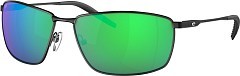 Costa Del Mar Поляризационные очки Costa Del Mar Turret 580 P Matte Black Green Mirror