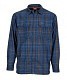 Simms Рубашка Simms Coldweather LS Shirt Rich Blue Admiral Plaid M