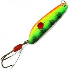 Kuusamo Колеблющаяся блесна Kuusamo Rasanen Helmi 70/20 бусинка, незацеп. BL/GR/FYe/FR-S UV