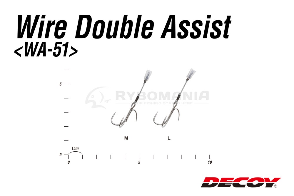  WA-51 Wire Double Assist с поводком 