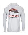 Simms Tech Hoody - Artist Series Trout Logo Flame/Sterling XL