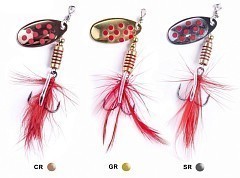 Lucky John Вращающаяся блесна Lucky John Spin-X Round 02 5g CR/GR/SR