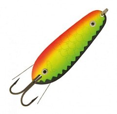 Kuusamo Колеблющаяся блесна Kuusamo Rasanen Helmi 70/10 незацеп. BL/GR/FYe/FR-S UV