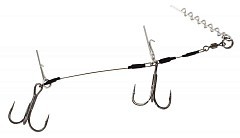 Westin Стингер Westin Pro Shallow Rig Double 1x7 40.8kg 15cm #2/0