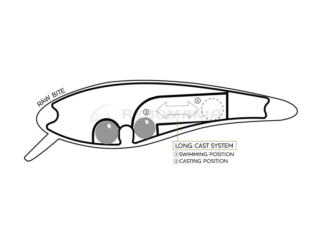  RawBite Crankbait 17 Low Floating