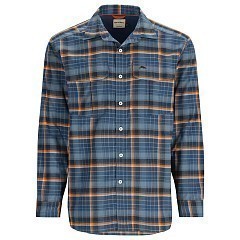 Simms Рубашка Simms Coldweather LS Shirt Neptune/Sun Glow Ombre Plaid L