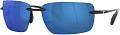 Costa Del Mar Gulf Shore 580 P Shiny Black Blue Mirror
