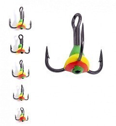 Lucky John Тройной крючок Lucky John С каплей 04SET