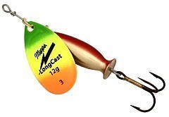 Mepps Вращающаяся блесна Mepps Aglia Long Cast 3 12g Fluo #G Tiger