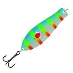 Kuusamo Колеблющаяся блесна Kuusamo Professor 2 90/26 бусинка GR/FYe/FR/BLU/N-B