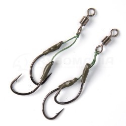 Крючки ассисты Русская блесна Hayabusa с вертлюгом Salmon Assist Hook MRS173 Крючки ассисты Русская блесна Hayabusa с вертлюгом Salmon Assist Hook MRS173