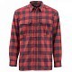 Simms Рубашка Simms Coldweather LS Shirt Red Buffalo Plaid L
