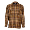 Simms Coldweather LS Shirt Dark Bronze Admiral Plaid L