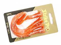 Strike Pro Запасной хвост Strike Pro Хвост силиконовый для Strike Pro Guppie Оранжевый 3 твистера + риппер