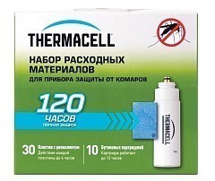 Thermacell Расходники для антимоскитов Thermacell Набор запасной  10 газовых картриджей + 30 пластин