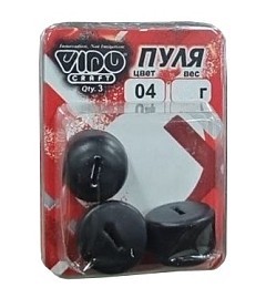 Vido Craft Груз пуля Vido Craft Груз крашеный "пуля" Jig Spring 10g #04
