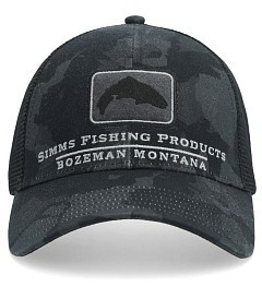 Simms Бейсболка Simms Trout Icon Trucker Regiment Camo Carbon