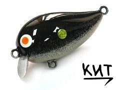 Кит Воблер Кит Головастик П 00 темно-серый