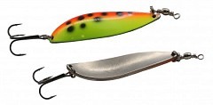 Терский берег Колеблющаяся блесна Терский берег Варзуга 23g двойная желто-оранжевая