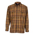 Simms Coldweather LS Shirt Dark Bronze Admiral Plaid M