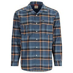 Simms Рубашка Simms Coldweather LS Shirt Neptune/Sun Glow Ombre Plaid XL
