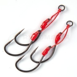 Крючки ассисты Русская блесна Hayabusa Salmon Assist Hook MRS173