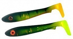 Svartzonker Мягкие приманки Svartzonker McRubber Jr 17 Flash Series Black Chartreuse & FireTiger #108719