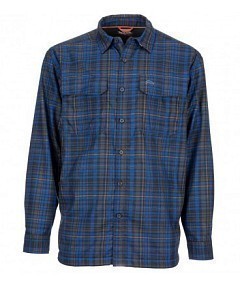 Simms Рубашка Simms Coldweather LS Shirt Rich Blue Admiral Plaid L